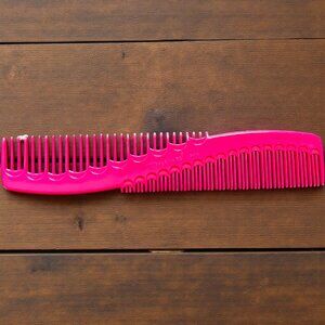 NEW Tupperware Hot Pink Double-Sided 8" Long Styling Comb  - Vintage 1543-2